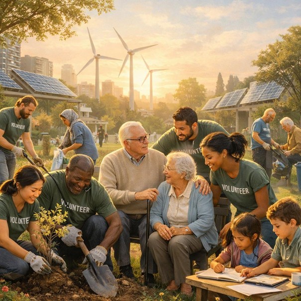 Sustainable volunteering awareness