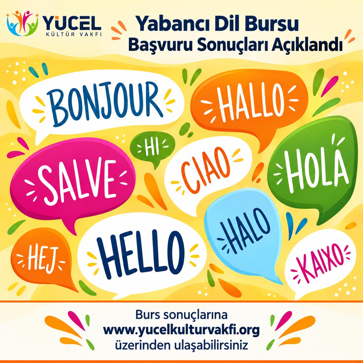Yabancı Dil Bursu Sonuçları