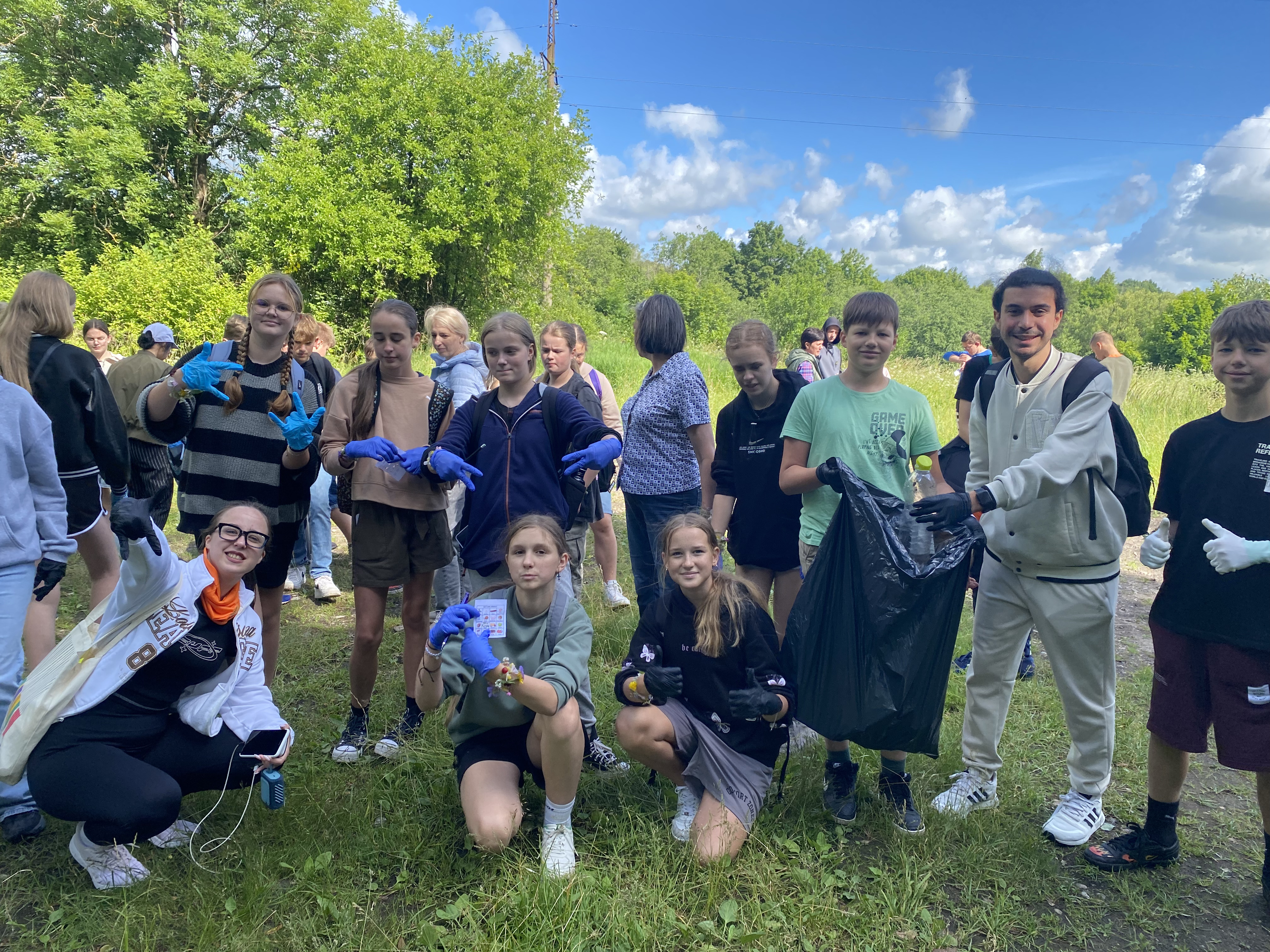 Nature walk with young people during GreenScape