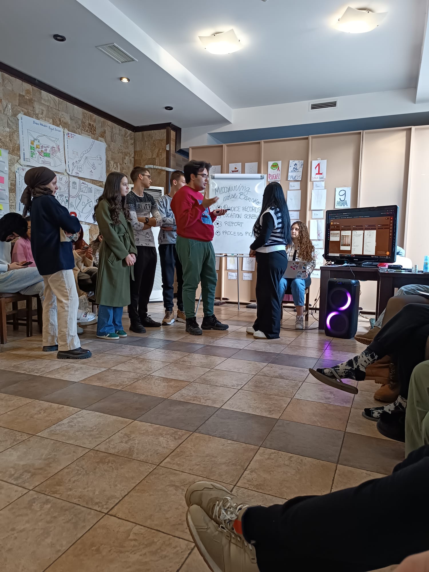 Introduction and group activity during the Quiet Quest project