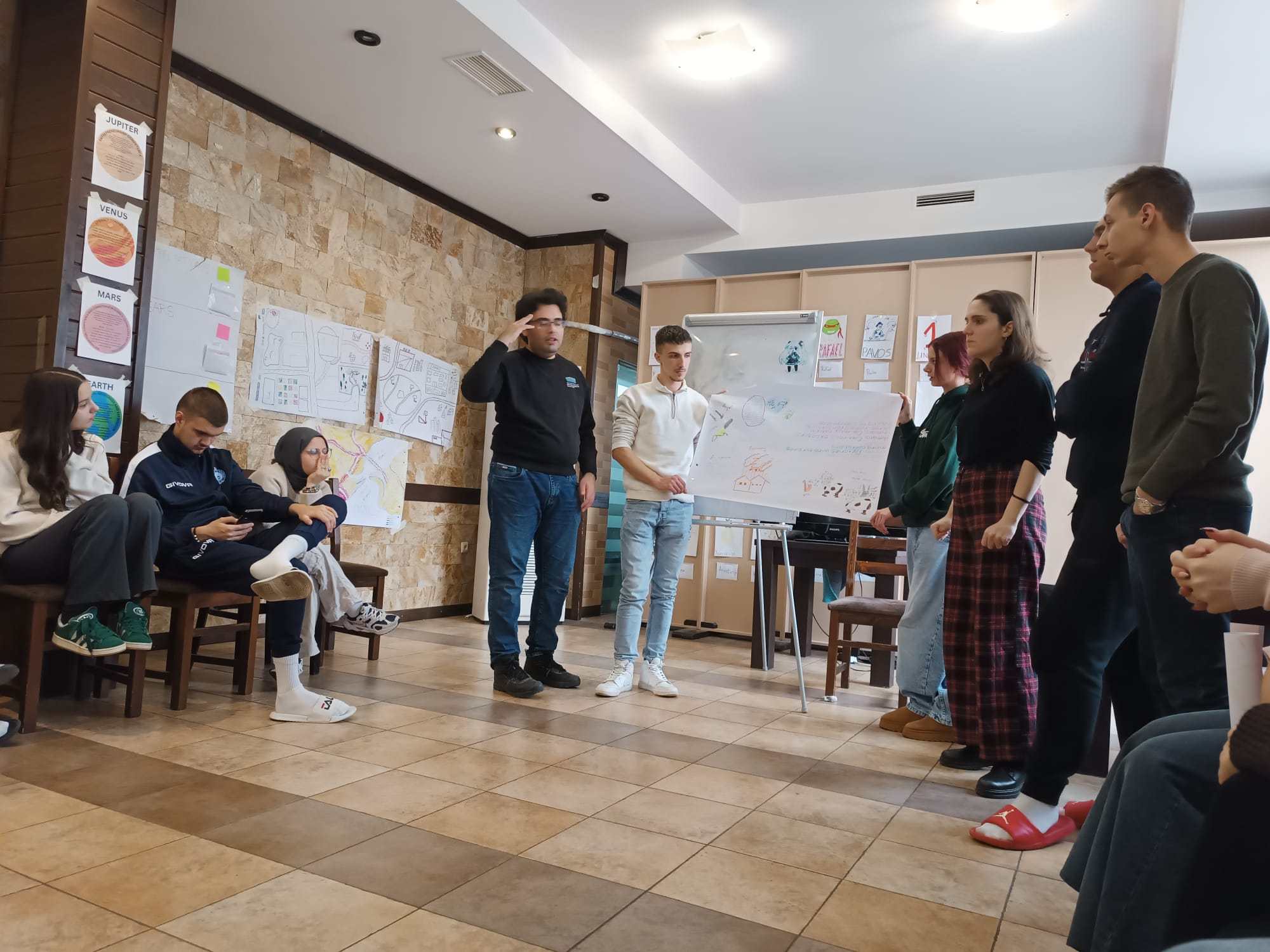 Introduction and group work during the Quiet Quest project